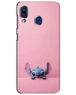 Чехол для Samsung Galaxy a20 2019 (A205F) с картинкой «Stitch выглядывает»