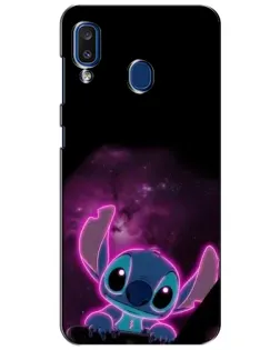 Чехол для Samsung Galaxy a20 2019 (A205F) с картинкой «Неоновый Stitch»