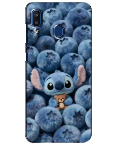 Чехол для Samsung Galaxy a20 2019 (A205F) с картинкой «Стич и голубика» Чехол для Samsung Galaxy a20 2019 (A205F) с картинкой «Стич и голубика»