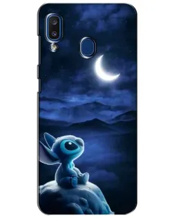 Чехол для Samsung Galaxy a20 2019 (A205F) с картинкой «Лунная ночь Стича»
