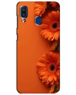 Чохол для Samsung Galaxy a20 2019 (A205F) з картинкою «Помаранчеві гербери»