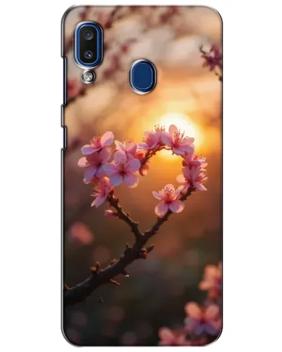 Чохол для Samsung Galaxy a20 2019 (A205F) з картинкою «Рожевий цвіт сердечко на тлі заходу» Чохол для Samsung Galaxy a20 2019 (A205F) з картинкою «Рожевий цвіт сердечко на тлі заходу»