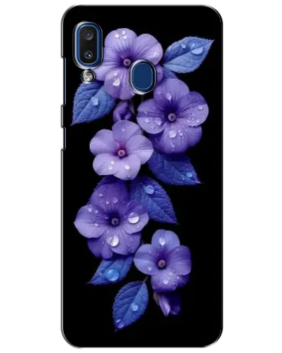 Чохол для Samsung Galaxy a20 2019 (A205F) з картинкою «Фіолетові квіти з росою» Чохол для Samsung Galaxy a20 2019 (A205F) з картинкою «Фіолетові квіти з росою»