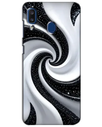 Чехол для Samsung Galaxy a20 2019 (A205F) с картинкой «Черно-белая спираль» Чехол для Samsung Galaxy a20 2019 (A205F) с картинкой «Черно-белая спираль»
