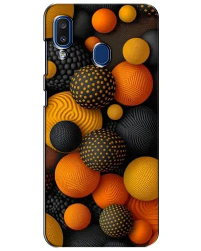 Чехол для Samsung Galaxy a20 2019 (A205F) с картинкой «Объемные оранжевые сферы» Чехол для Samsung Galaxy a20 2019 (A205F) с картинкой «Объемные оранжевые сферы»