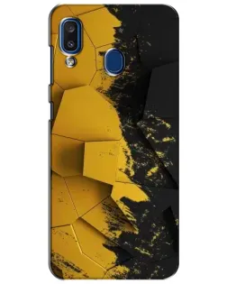 Чехол для Samsung Galaxy a20 2019 (A205F) с картинкой «Золотые осколки геометрии»