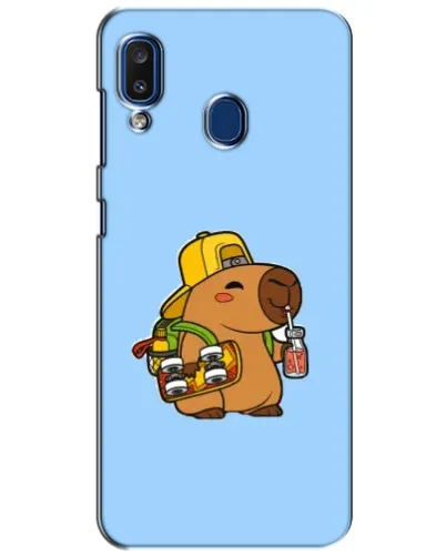 Чехол для Samsung Galaxy a20 2019 (A205F) с картинкой «Капибара на скейте» Чехол для Samsung Galaxy a20 2019 (A205F) с картинкой «Капибара на скейте»