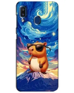 Чехол для Samsung Galaxy a20 2019 (A205F) с картинкой «Капибара Ван Гога» Чехол для Samsung Galaxy a20 2019 (A205F) с картинкой «Капибара Ван Гога»