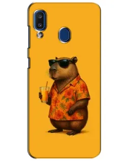 Чехол для Samsung Galaxy a20 2019 (A205F) с картинкой «Капибара на отдыхе» Чехол для Samsung Galaxy a20 2019 (A205F) с картинкой «Капибара на отдыхе»