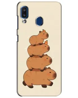 Чехол для Samsung Galaxy a20 2019 (A205F) с картинкой «Башня из капибар» Чехол для Samsung Galaxy a20 2019 (A205F) с картинкой «Башня из капибар»