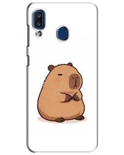 Чехол для Samsung Galaxy a20 2019 (A205F) с картинкой «Толстенькая капибара» Чехол для Samsung Galaxy a20 2019 (A205F) с картинкой «Толстенькая капибара»