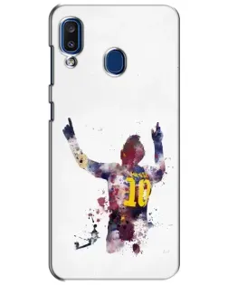 Чехол для Samsung Galaxy a20 2019 (A205F) с картинкой «Акварельный Месси Барселона» Чехол для Samsung Galaxy a20 2019 (A205F) с картинкой «Акварельный Месси Барселона»