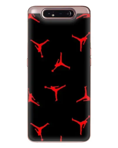 Чехол для Samsung Galaxy a80 2019 ( A805F ) с картинкой «Jordan Red Pattern»