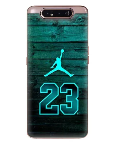Чехол для Samsung Galaxy a80 2019 ( A805F ) с картинкой «Jordan Cyan 23»