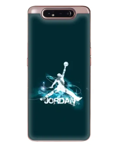 Чехол для Samsung Galaxy a80 2019 ( A805F ) с картинкой «Jordan Blue Fire»