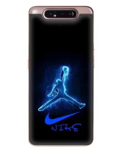 Чехол для Samsung Galaxy a80 2019 ( A805F ) с картинкой «Jordan Neon Blue»