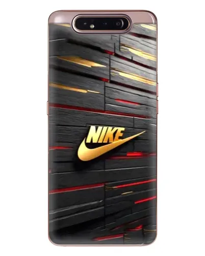 Чохол для Samsung Galaxy a80 2019 ( A805F ) з картинкою «Золотий Nike на металі»