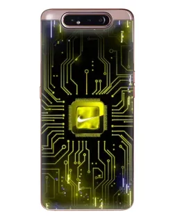 Чохол для Samsung Galaxy a80 2019 ( A805F ) з картинкою «Nike — золота іскра» Чохол для Samsung Galaxy a80 2019 ( A805F ) з картинкою «Nike — золота іскра»