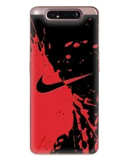 Чохол для Samsung Galaxy a80 2019 ( A805F ) з картинкою «Червоні бризки Nike» Чохол для Samsung Galaxy a80 2019 ( A805F ) з картинкою «Червоні бризки Nike»