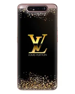 Чехол для Samsung Galaxy a80 2019 ( A805F ) с картинкой «LV — золотые искры»