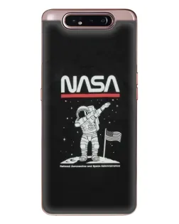 Чохол для Samsung Galaxy a80 2019 ( A805F ) з картинкою «NASA — крокуємо по Місяцю» Чохол для Samsung Galaxy a80 2019 ( A805F ) з картинкою «NASA — крокуємо по Місяцю»