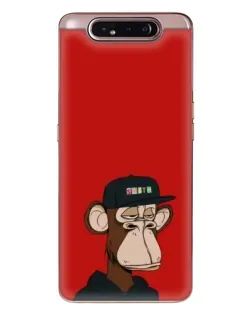 Чехол для Samsung Galaxy a80 2019 ( A805F ) с картинкой «Bored Ape — красный фон»