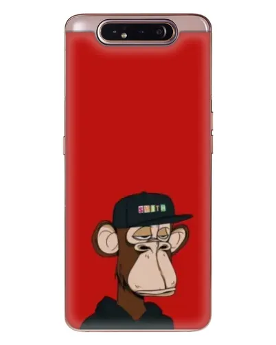 Чехол для Samsung Galaxy a80 2019 ( A805F ) с картинкой «Bored Ape — красный фон»