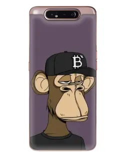 Чехол для Samsung Galaxy a80 2019 ( A805F ) с картинкой «Bored Ape в кепке»