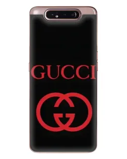 Чехол для Samsung Galaxy a80 2019 ( A805F ) с картинкой «Gucci — красный логотип»