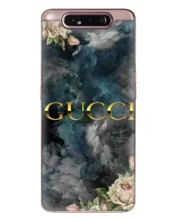 Чехол для Samsung Galaxy a80 2019 ( A805F ) с картинкой «Абстрактные цветы Gucci»