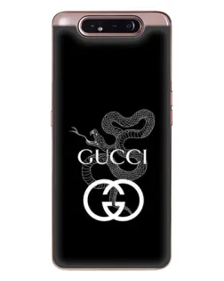 Чехол для Samsung Galaxy a80 2019 ( A805F ) с картинкой «Gucci — серебряная змея»