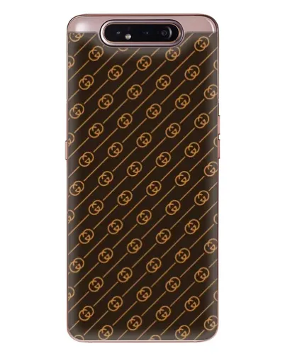 Чехол для Samsung Galaxy a80 2019 ( A805F ) с картинкой «Gucci — золотые диагонали»