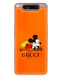 Чехол для Samsung Galaxy a80 2019 ( A805F ) с картинкой «Микки Маус Gucci — оранж»