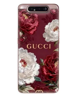 Чехол для Samsung Galaxy a80 2019 ( A805F ) с картинкой «Gucci — бордовые розы»