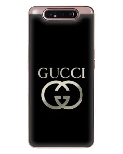 Чехол для Samsung Galaxy a80 2019 ( A805F ) с картинкой «Gucci — золото на черном»
