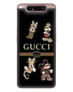 Чехол для Samsung Galaxy a80 2019 ( A805F ) с картинкой «Gucci — герои Disney и монограмма»