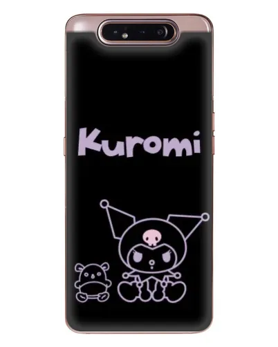 Чохол для Samsung Galaxy a80 2019 ( A805F ) з картинкою «Kuromi — чорний мінімалізм»