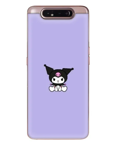 Чохол для Samsung Galaxy a80 2019 ( A805F ) з картинкою «Kuromi — фіолетовий мінімалізм»