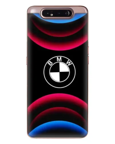 Чохол для Samsung Galaxy a80 2019 ( A805F ) з картинкою «Логотип BMW та неонові дуги»