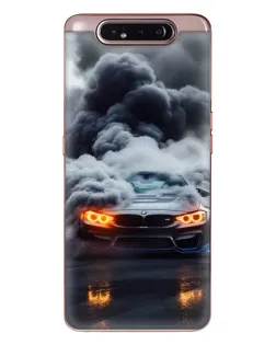 Чохол для Samsung Galaxy a80 2019 ( A805F ) з картинкою «BMW у диму» Чохол для Samsung Galaxy a80 2019 ( A805F ) з картинкою «BMW у диму»
