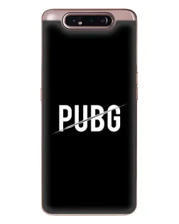 Чехол для Samsung Galaxy a80 2019 ( A805F ) с картинкой «PUBG — белый логотип»