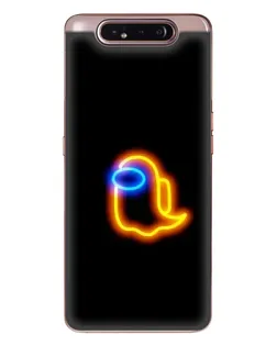 Чохол для Samsung Galaxy a80 2019 ( A805F ) з картинкою «Among Us неонове сяйво»