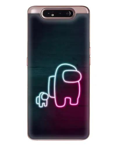 Чехол для Samsung Galaxy a80 2019 ( A805F ) с картинкой «Among Us неон-арт»