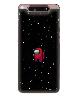 Чехол для Samsung Galaxy a80 2019 ( A805F ) с картинкой «Красный Among Us»