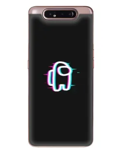 Чехол для Samsung Galaxy a80 2019 ( A805F ) с картинкой «Among Us неон»