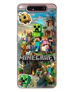 Чохол для Samsung Galaxy a80 2019 ( A805F ) з картинкою «Замок Minecraft»