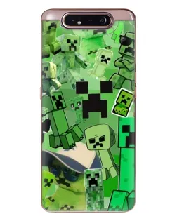 Чохол для Samsung Galaxy a80 2019 ( A805F ) з картинкою «Кріпери Minecraft»