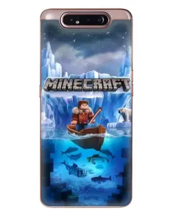 Чохол для Samsung Galaxy a80 2019 ( A805F ) з картинкою «Minecraft льодянийсвіт»