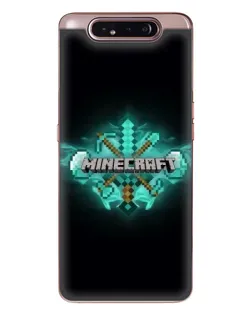 Чохол для Samsung Galaxy a80 2019 ( A805F ) з картинкою «Minecraft Diamond лого»