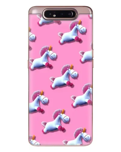 Чехол для Samsung Galaxy a80 2019 ( A805F ) с картинкой «Единороги на розовом»